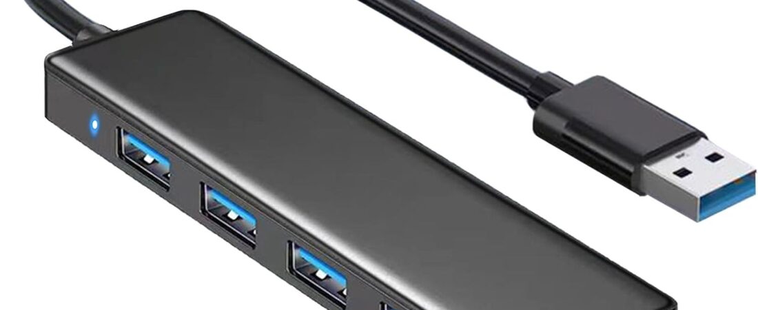 USB 3.0 Hub, VIENON 4-Port USB Hub USB Splitter USB Expander for Laptop, Xbox, Flash Drive, HDD, Console, Printer, Camera,Keyborad, Mouse(Not for Charging)