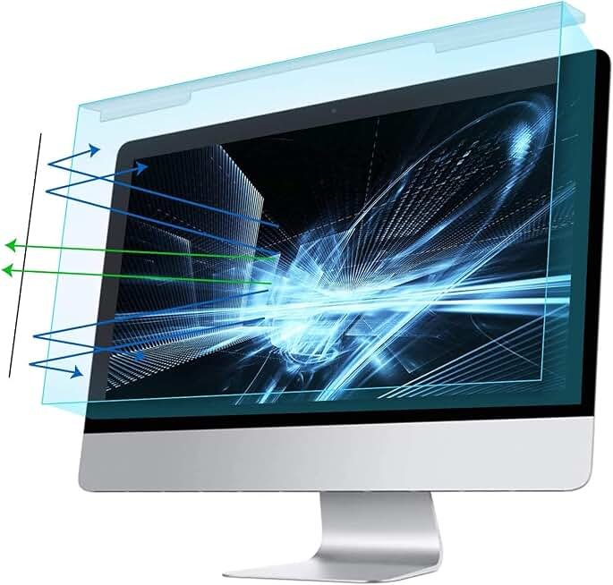 MOSISO Computer Blue Light Blocking Screen Protector Anti-UV Filter Film | 23-24 inch Screen Eye Protection Filter Film Panel for Diagonal 23,23.6,23.8,24 inch 16:9 Widescreen Desktop PC LED Monitor ClimeCo Certified